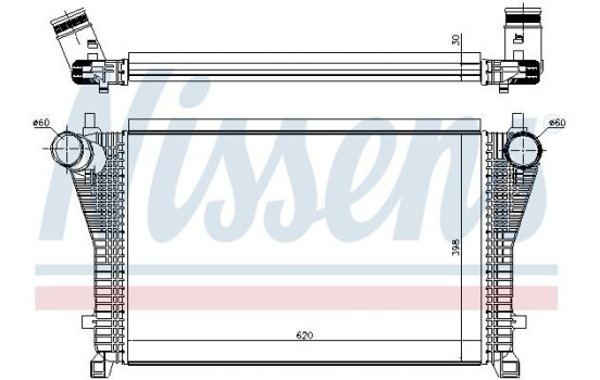 Intercooler, charger 96494 Nissens, Image 2
