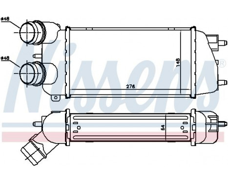 Intercooler, charger 96495 Nissens, Image 2