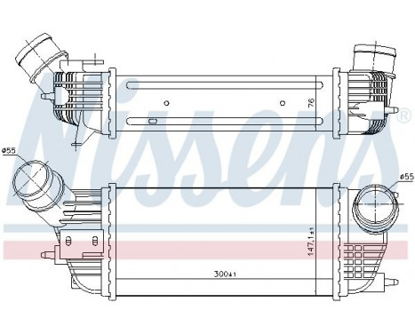Intercooler, charger 96497 Nissens, Image 2