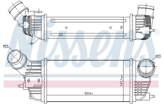 Intercooler, charger 96497 Nissens, Image 2