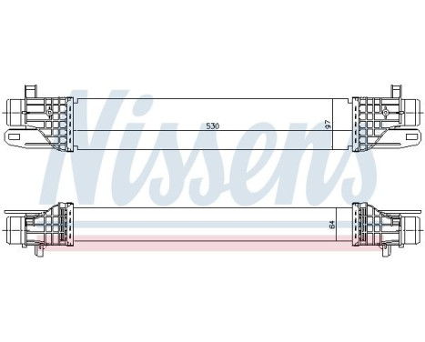 Intercooler, charger 96506 Nissens, Image 2