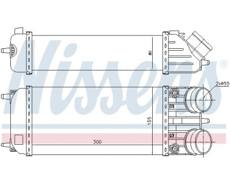 Intercooler, charger 96508 Nissens, Image 2