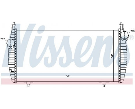 Intercooler, charger 96510 Nissens, Image 2