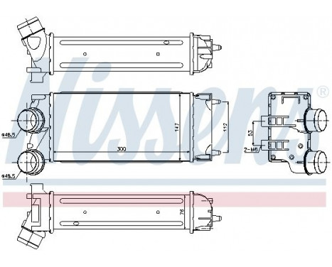 Intercooler, charger 96514 Nissens, Image 3