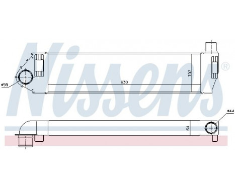 Intercooler, charger 96522 Nissens, Image 2
