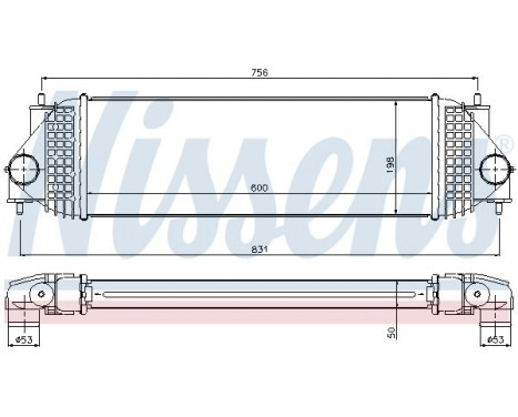 Intercooler, charger 96525 Nissens, Image 2