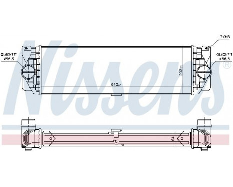 Intercooler, charger 96526 Nissens, Image 2