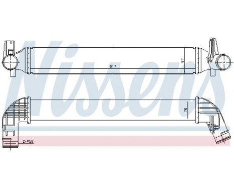 Intercooler, charger 96530 Nissens, Image 2