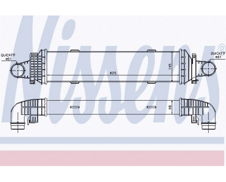 Intercooler, charger 96534 Nissens, Image 2