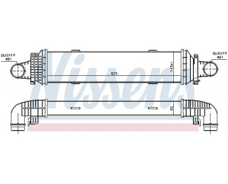 Intercooler, charger 96534 Nissens, Image 3