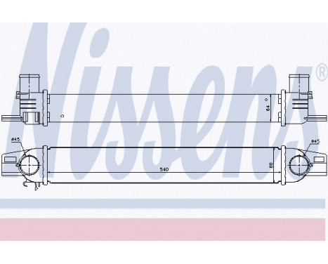 Intercooler, charger 96536 Nissens, Image 2