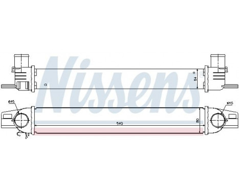 Intercooler, charger 96536 Nissens, Image 3