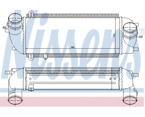 Intercooler, charger 96537 Nissens, Image 2