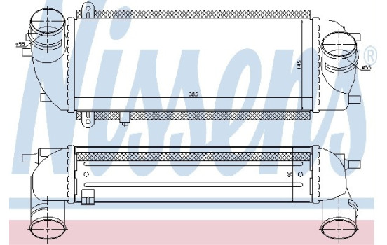 Intercooler, charger 96537 Nissens, Image 2