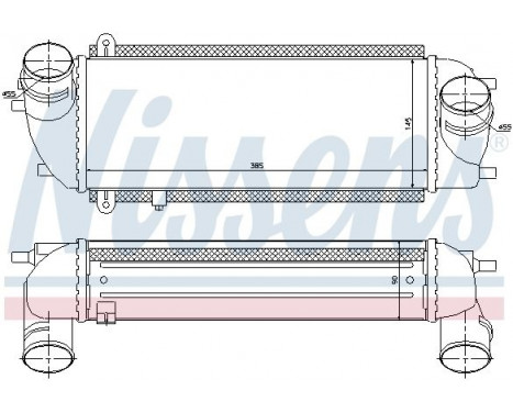 Intercooler, charger 96537 Nissens, Image 3