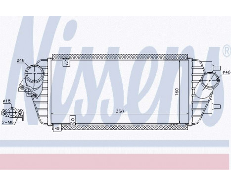 Intercooler, charger 96538 Nissens, Image 2