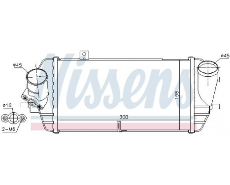 Intercooler, charger 96539 Nissens, Image 3