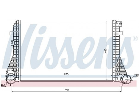 Intercooler, charger 96542 Nissens, Image 2