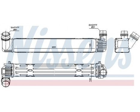 Intercooler, charger 96543 Nissens, Image 2