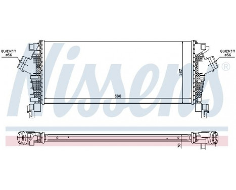 Intercooler, charger 96547 Nissens, Image 2