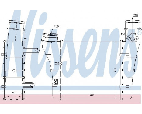 Intercooler, charger 96549 Nissens, Image 2