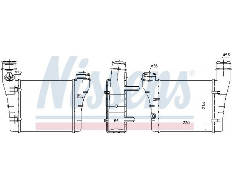Intercooler, charger 96549 Nissens, Image 3