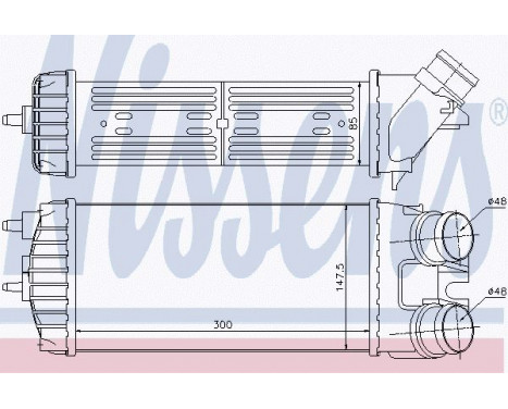 Intercooler, charger 96550 Nissens, Image 2