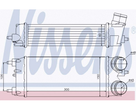 Intercooler, charger 96553 Nissens, Image 2