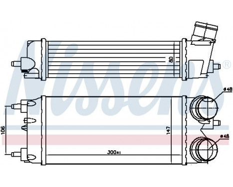 Intercooler, charger 96553 Nissens, Image 3