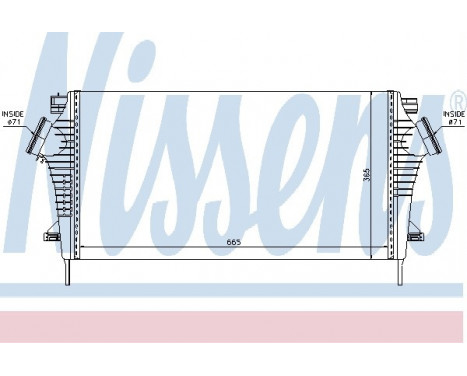 Intercooler, charger 96554 Nissens, Image 2