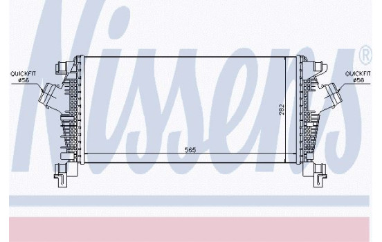 Intercooler, charger 96556 Nissens, Image 2
