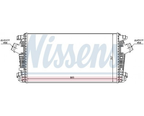 Intercooler, charger 96557 Nissens, Image 2