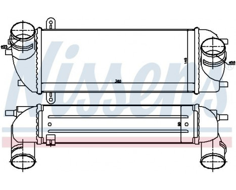 Intercooler, charger 96559 Nissens, Image 2