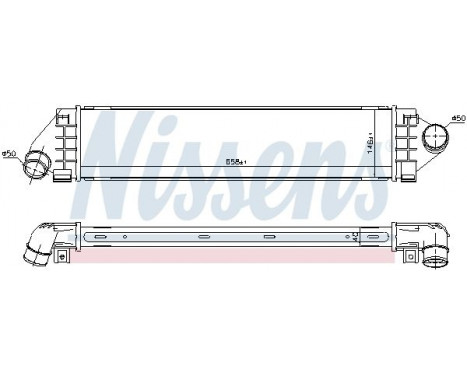 Intercooler, charger 96560 Nissens, Image 2
