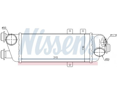 Intercooler, charger 96562 Nissens, Image 2