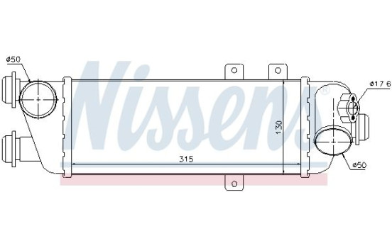 Intercooler, charger 96562 Nissens, Image 2