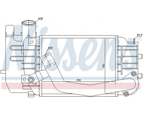 Intercooler, charger 96565 Nissens, Image 2