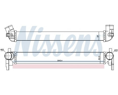 Intercooler, charger 96566 Nissens, Image 3