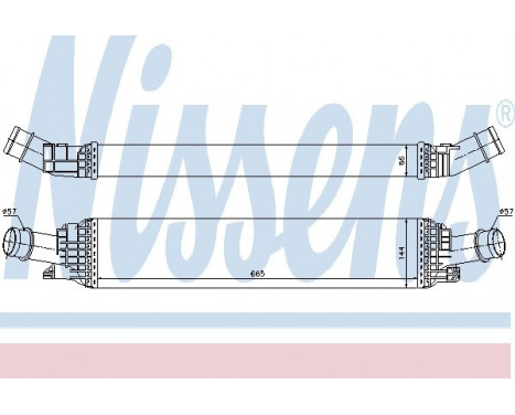 Intercooler, charger 96567 Nissens, Image 2