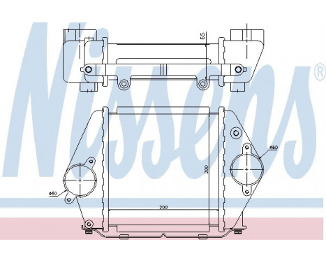 Intercooler, charger 96570 Nissens