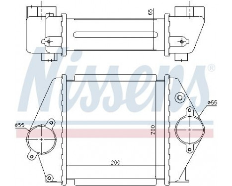 Intercooler, charger 96570 Nissens, Image 2