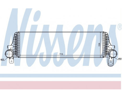 Intercooler, charger 96571 Nissens