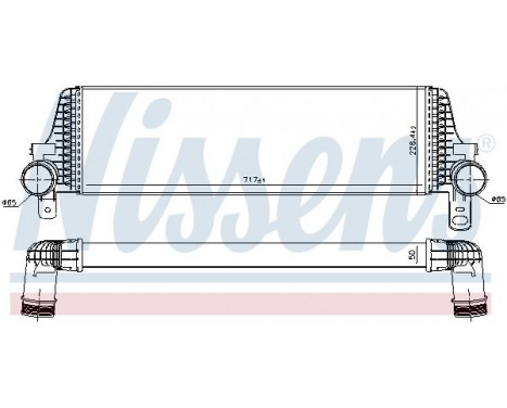 Intercooler, charger 96571 Nissens, Image 2