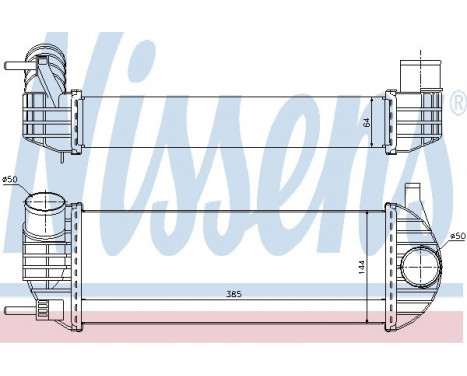 Intercooler, charger 96572 Nissens, Image 2