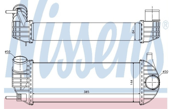 Intercooler, charger 96572 Nissens, Image 2