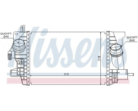 Intercooler, charger 96574 Nissens, Image 2