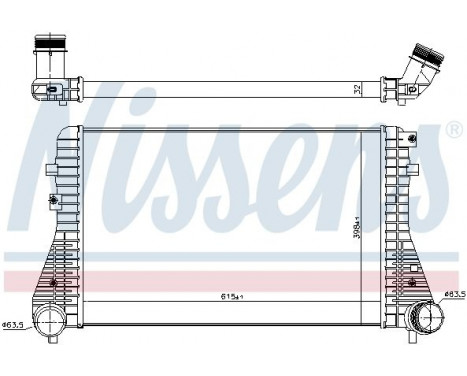 Intercooler, charger 96575 Nissens, Image 3