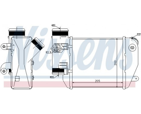 Intercooler, charger 96576 Nissens, Image 2