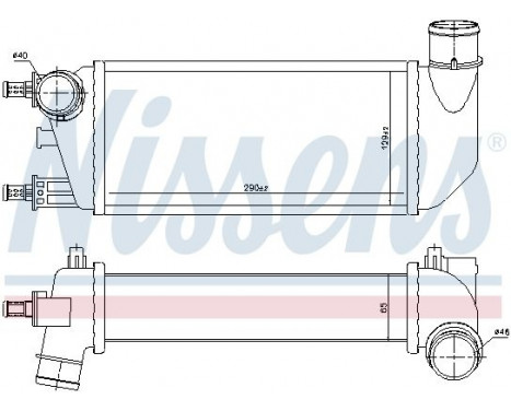 Intercooler, charger 96577 Nissens, Image 2