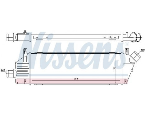 Intercooler, charger 96578 Nissens, Image 2